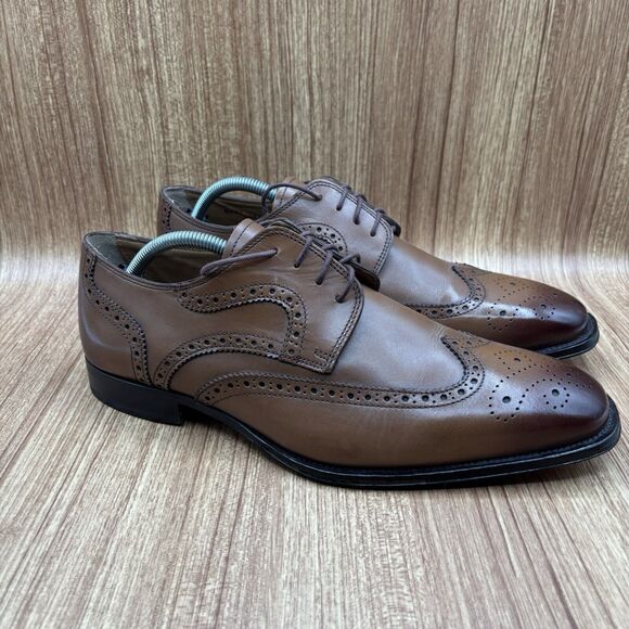 Florsheim Imperial Classico Cognac Lace Up Wingtip Oxfords 12111 Men\'s 10‎ EEE main image 8